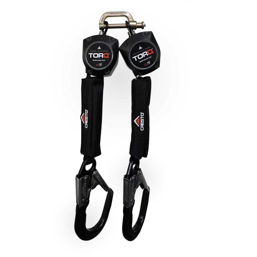 Abtech TORQ Micro Twin 2M Webbing Fall Arrest with Large Hooks | H2.0-T-9680