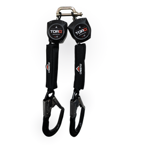 Abtech TORQ Micro Twin 2M Webbing Fall Arrest with Large Hooks | H2.0-T-9680