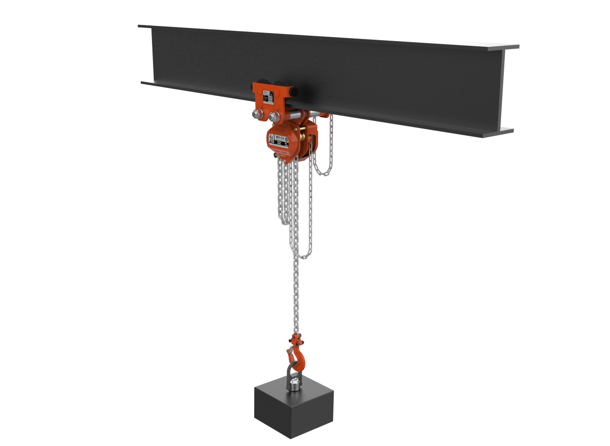 William Hackett WH C4 Combined Chain Hoist and Push/Geared Trolley | 500Kg to 5 Tonnes
