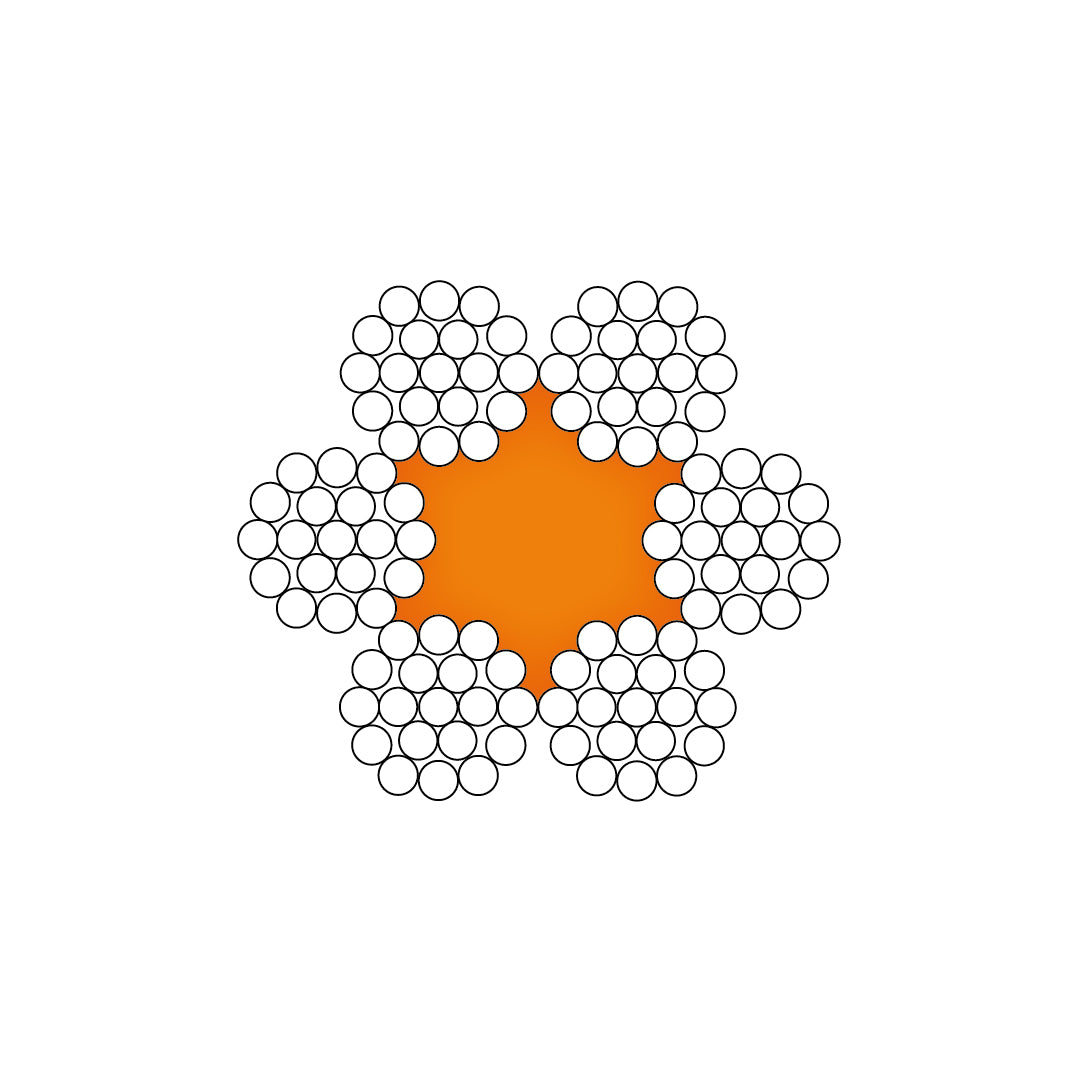 6x19 FC Galv. Steel Wire Rope