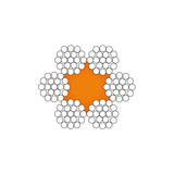 6x19 FC Galv. Steel Wire Rope