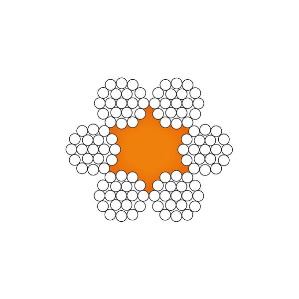 6x19 FC Galv. Steel Wire Rope