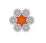 6x36 FC Galv. Steel Wire Rope