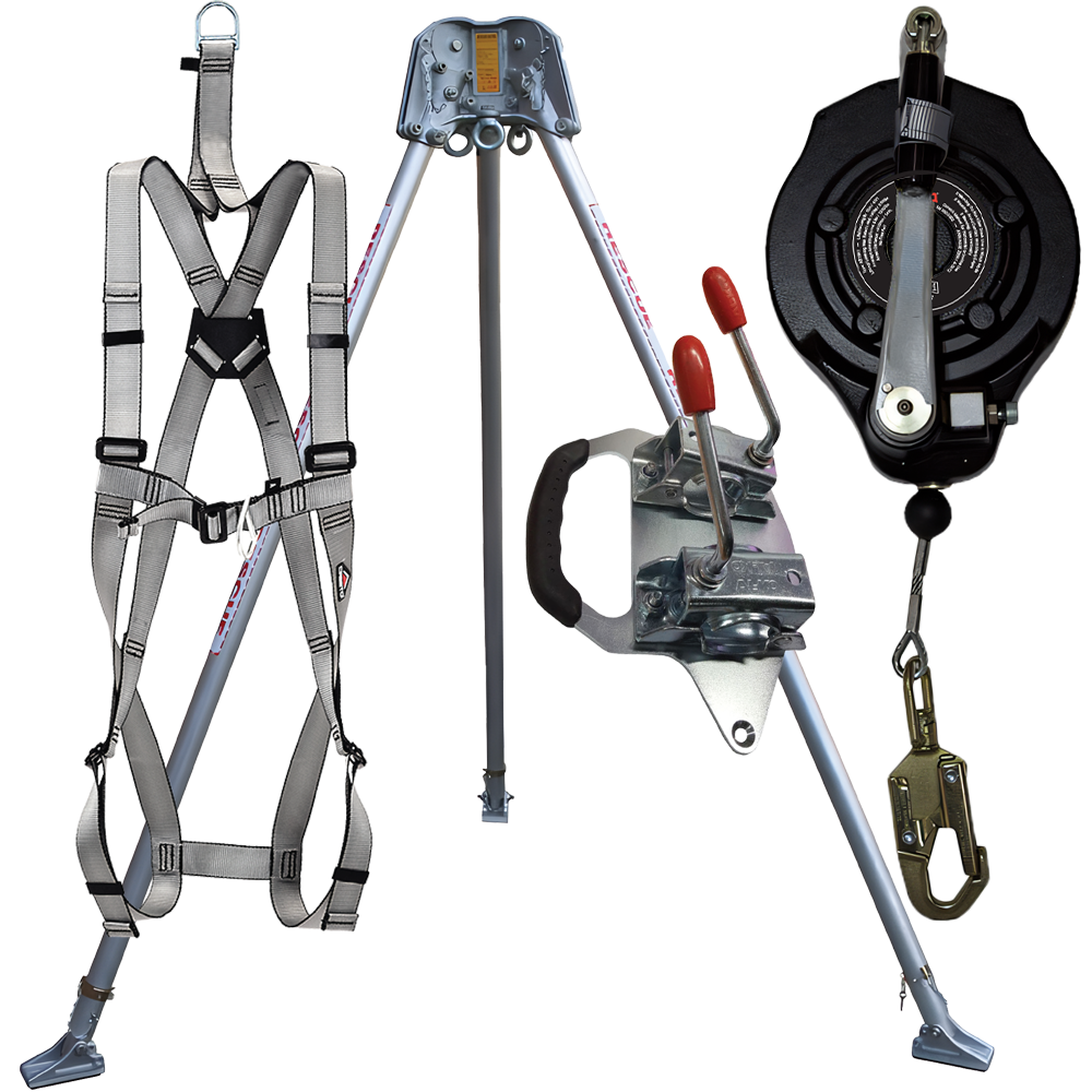 Abtech Confined Space Kit with 15m Fall Arrest Winch, Harness & RT3 Tripod | CSRT2KIT