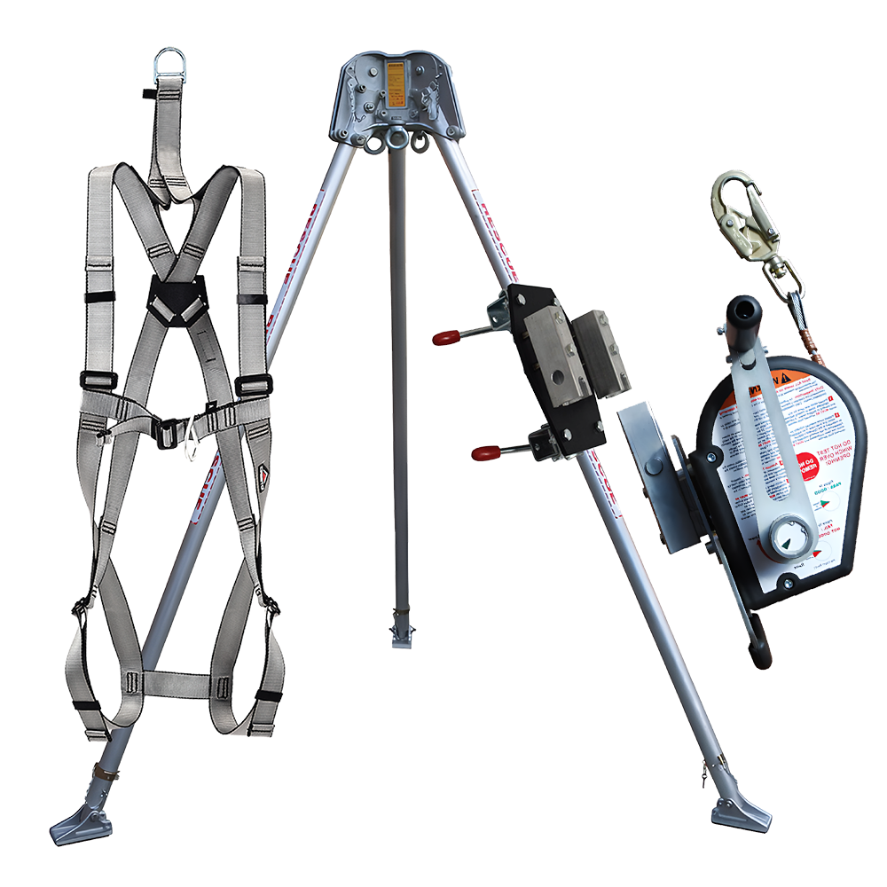 Abtech Confined Space kit with 30m Personnel Winch, Rescue Harness & RT3 Tripod | CSRT6KIT