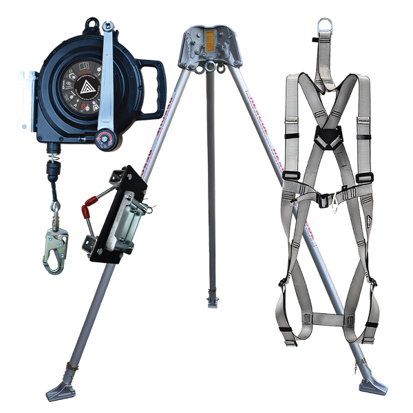 Abtech Confined Space Kit with 30m Fall Arrest Winch, Harness & T3 Tripod | CSRT8KIT