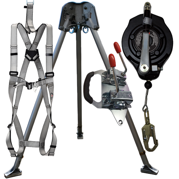 Abtech Confined Space Kit with 15m Fall Arrest Winch, Harness & T3 Tripod | CST2KIT