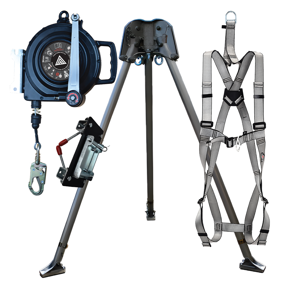 Abtech Confined Space Kit with 30m Fall Arrest Winch, Harness & T3 Tripod | CST8KIT