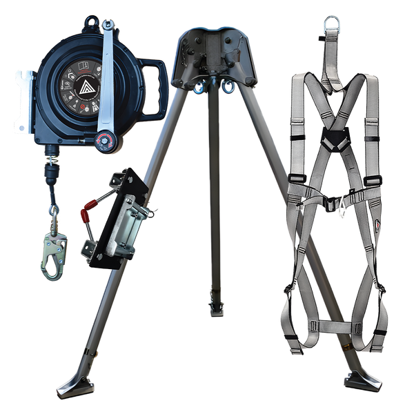 Abtech Confined Space Kit with 30m Fall Arrest Winch, Harness & T3 Tripod | CST8KIT