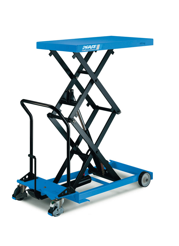 Pfaff HF/DM Double Vertical Scissor Lift Table/Platform - Manual Hydraulic