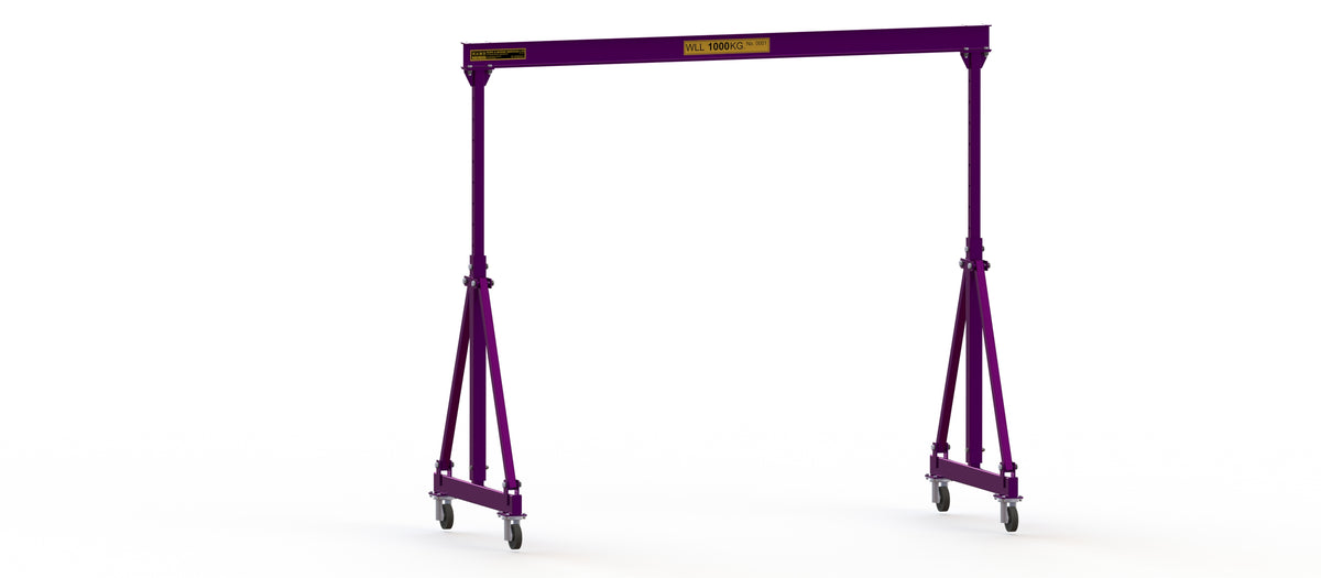 1 Tonne Mobile Steel Gantry Collapsible - MSGC1t