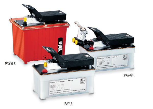 Yale PAY Mini hydraulic pumps, with compressed air  driven motor