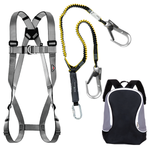 Abtech Working At Height Kit 3 - Two-Point Harness, Dual 1.9m Lanyard & Kit Bag  | WAHKIT3