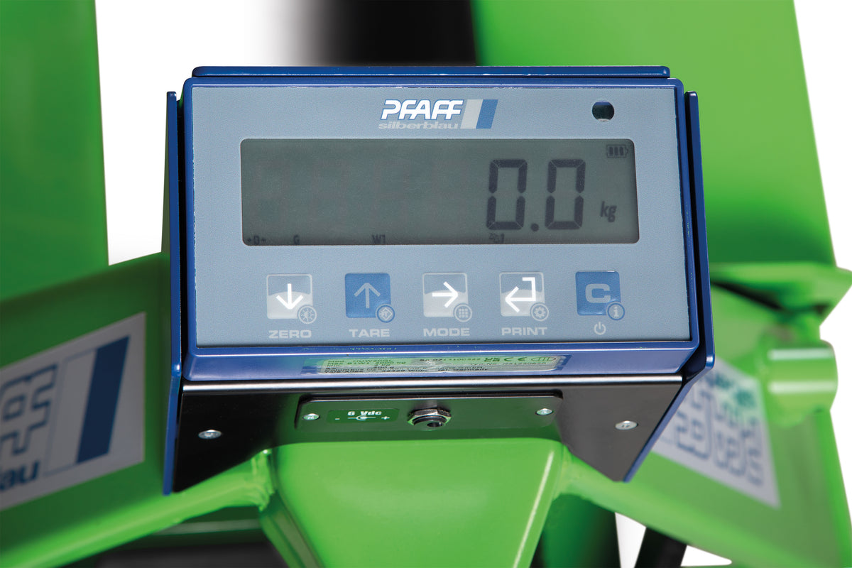 Pfaff GREENLINE Hand pallet truck with weighing system