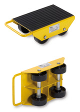 LF Load moving skates and systems with fixed wheels