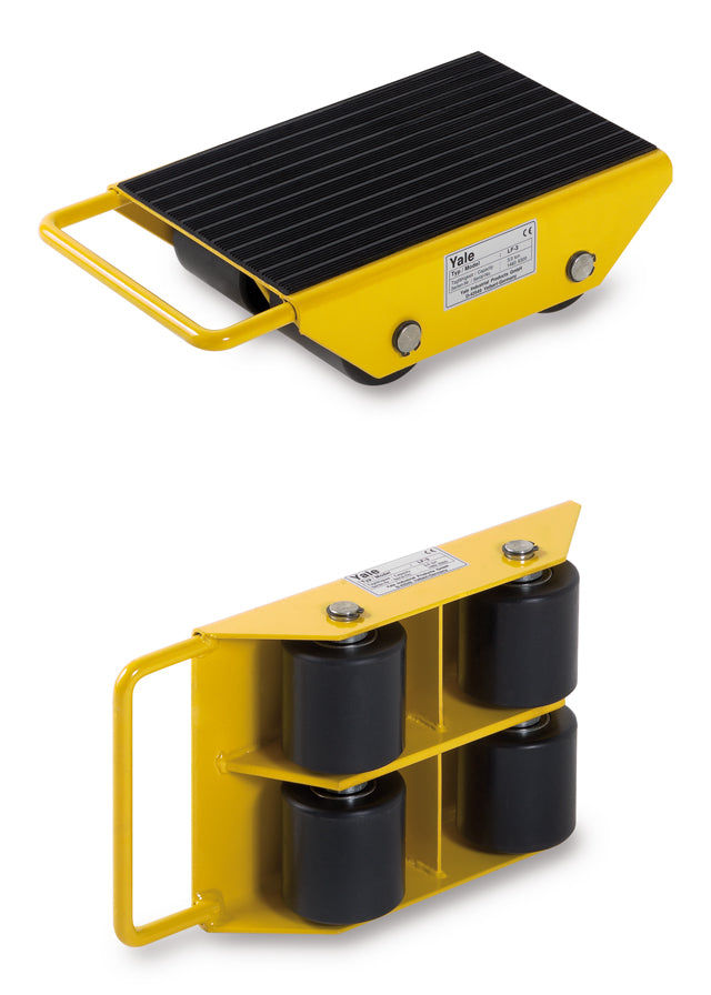 LF Load moving skates and systems with fixed wheels