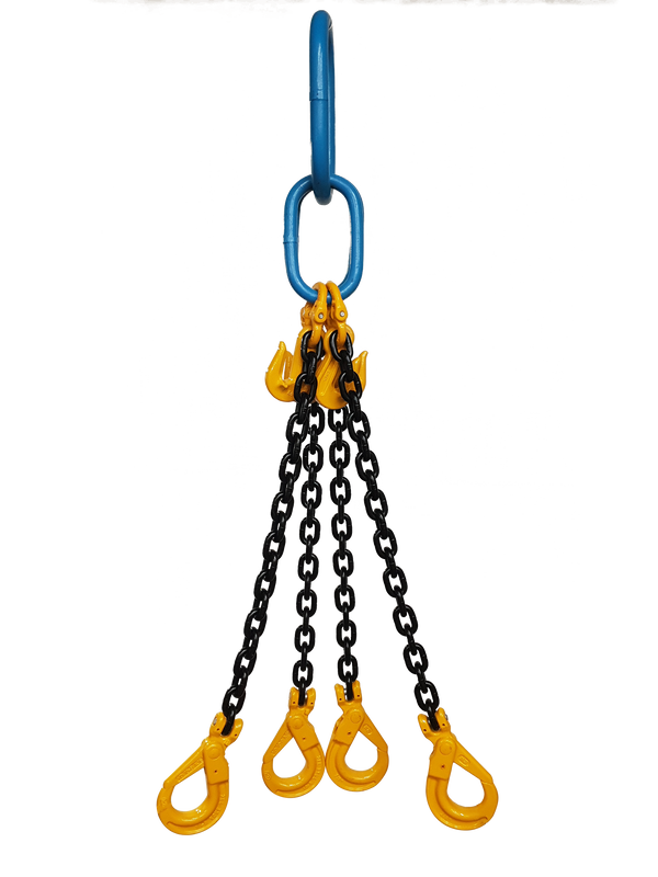 3.1 Tonne Yoke Grade 8 7mm Four Leg Chain Sling