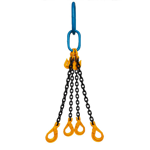 4.2 Tonne Yoke Grade 8 8mm Four Leg Chain Sling