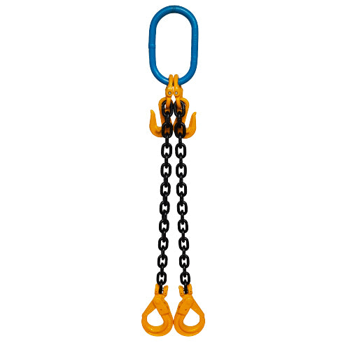 2.1 Tonne Yoke Grade 8 7mm Double Leg Chain Slings